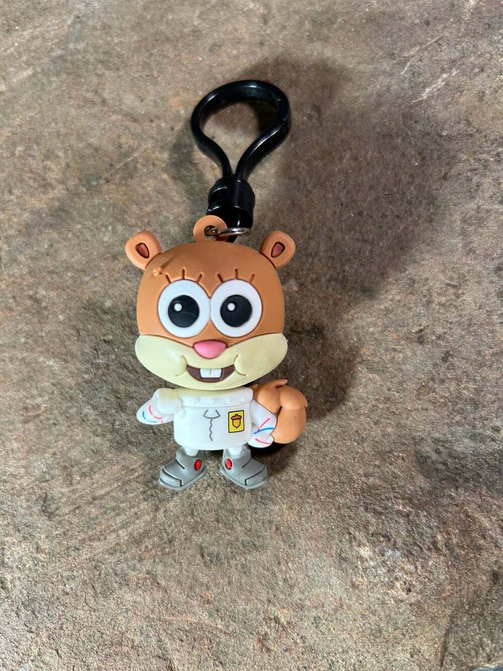 Sandy Squirrel 2020 Viacom Rare bag clip /key Chain from SpongeBob Nickelodeon